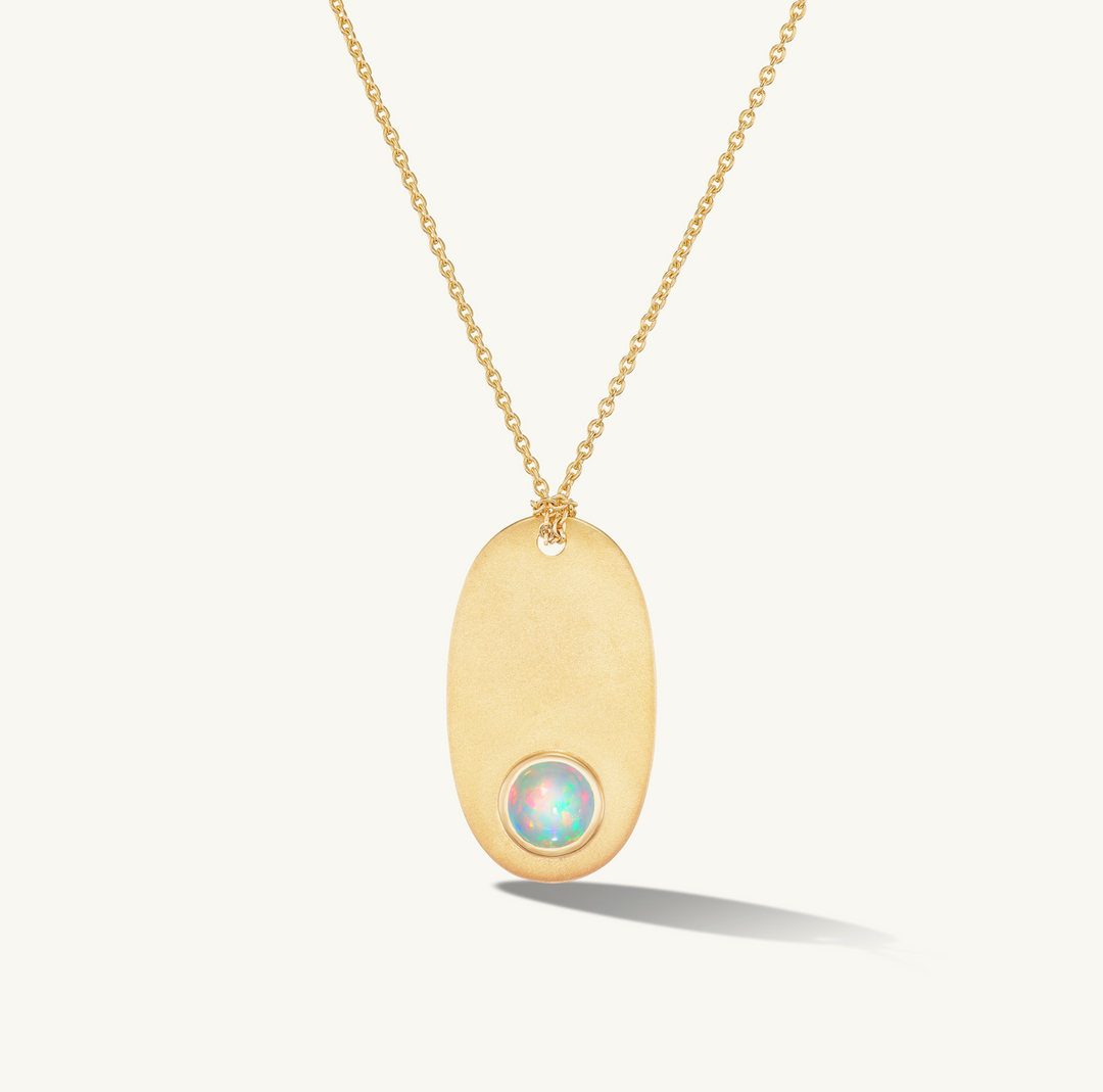 Opal Tag Pendant