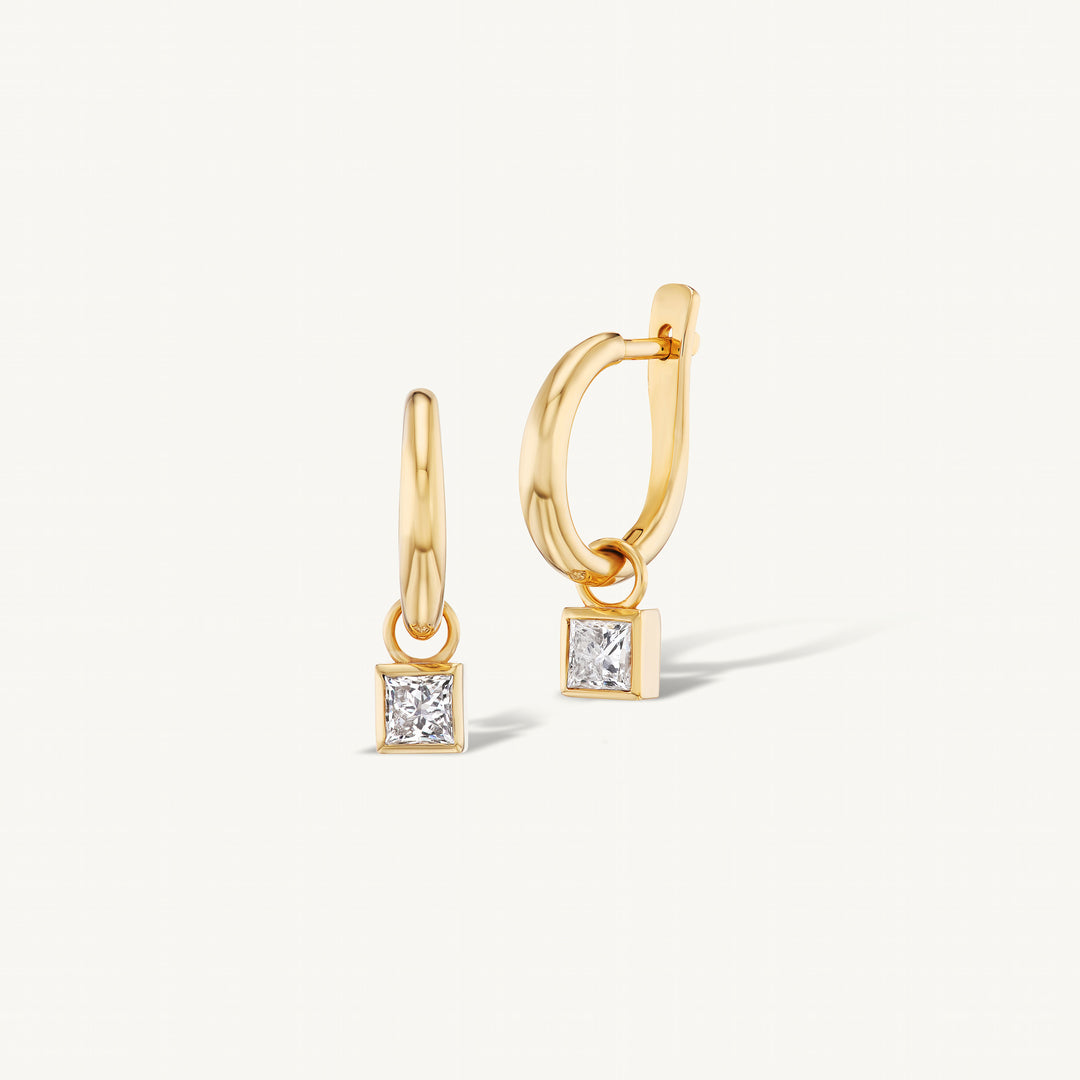 Princess Charm Hoops