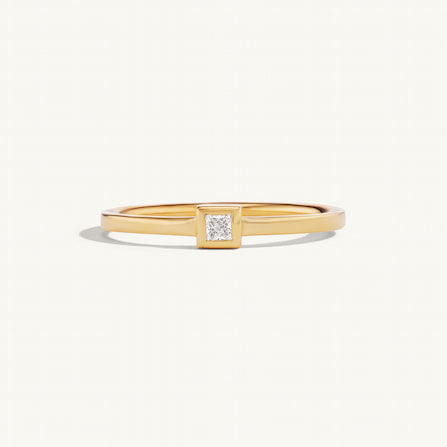 Single Middle Stone Princess Ring