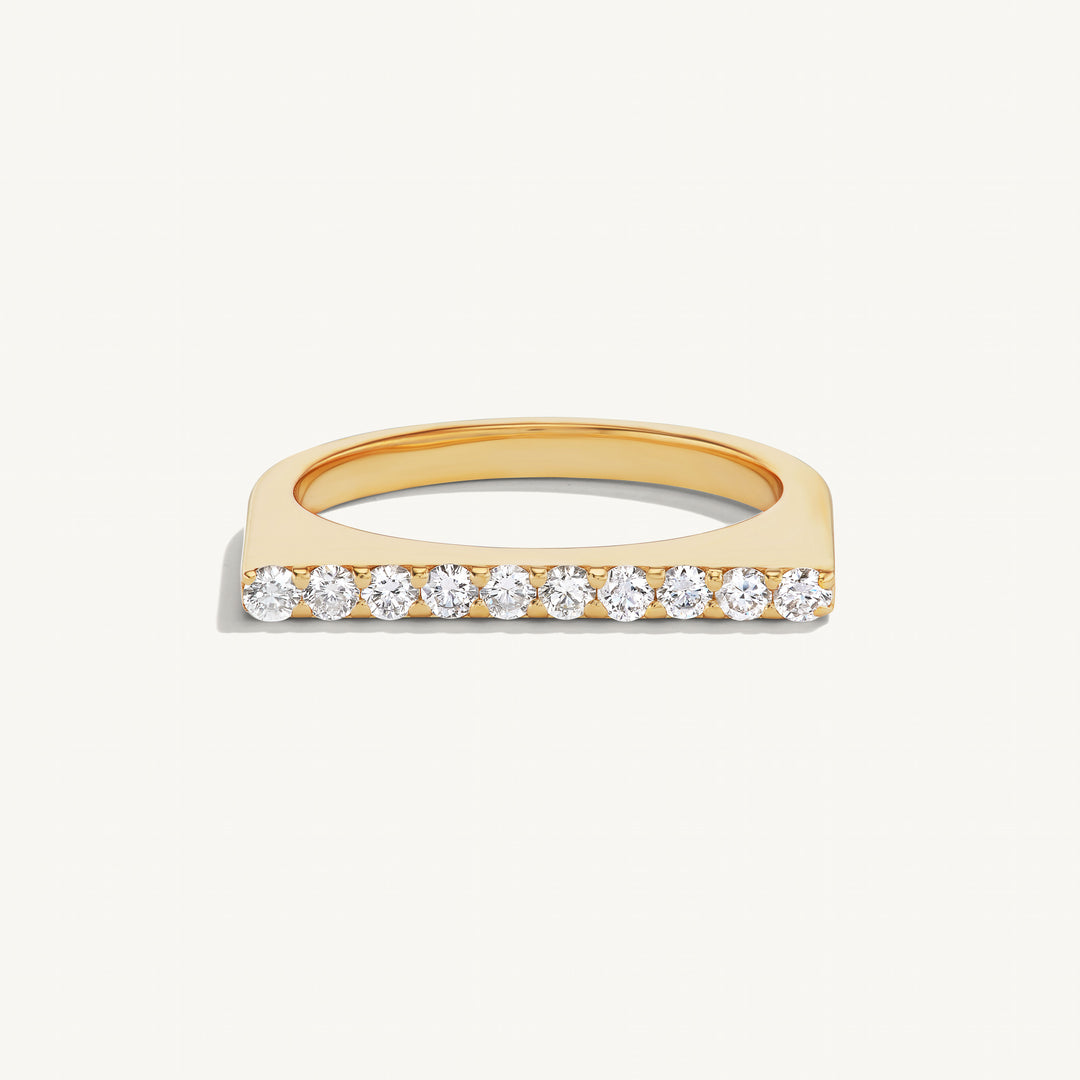 Pave Line Ring