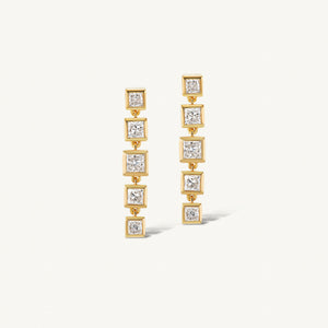 Gradient Square Drop Earring